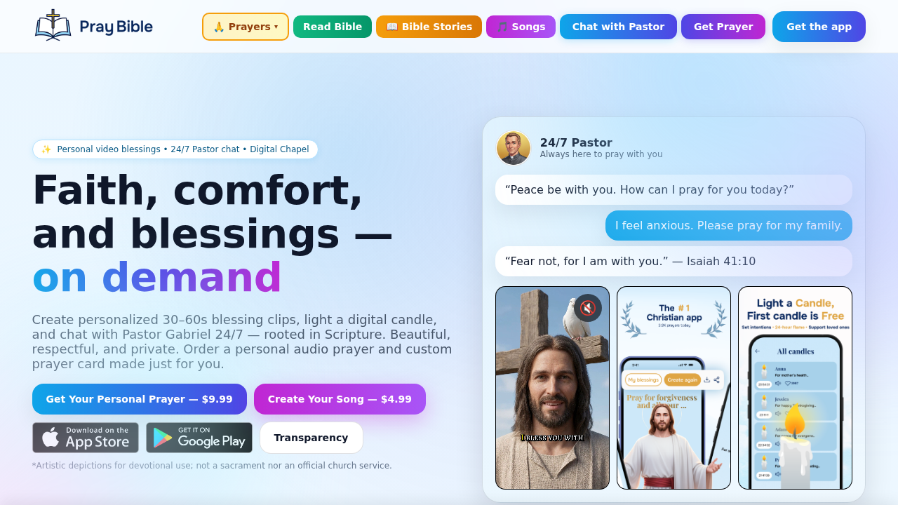 Pray Bible approved by StopScam article