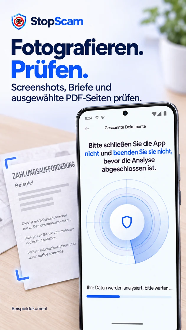 Fotografieren und prüfen