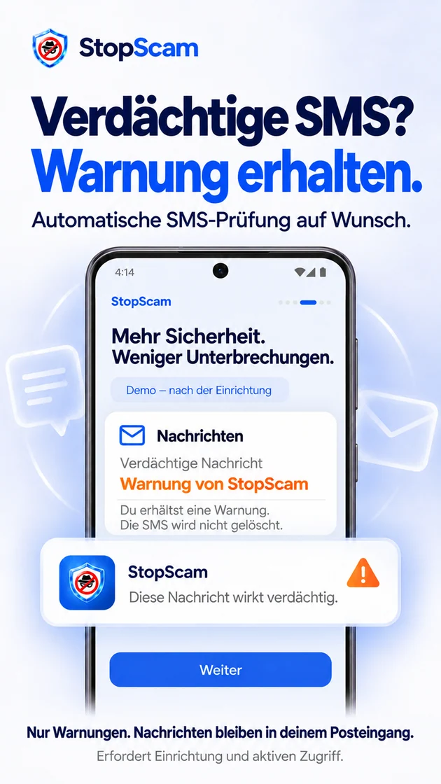 Verdächtige SMS? Lass dich warnen