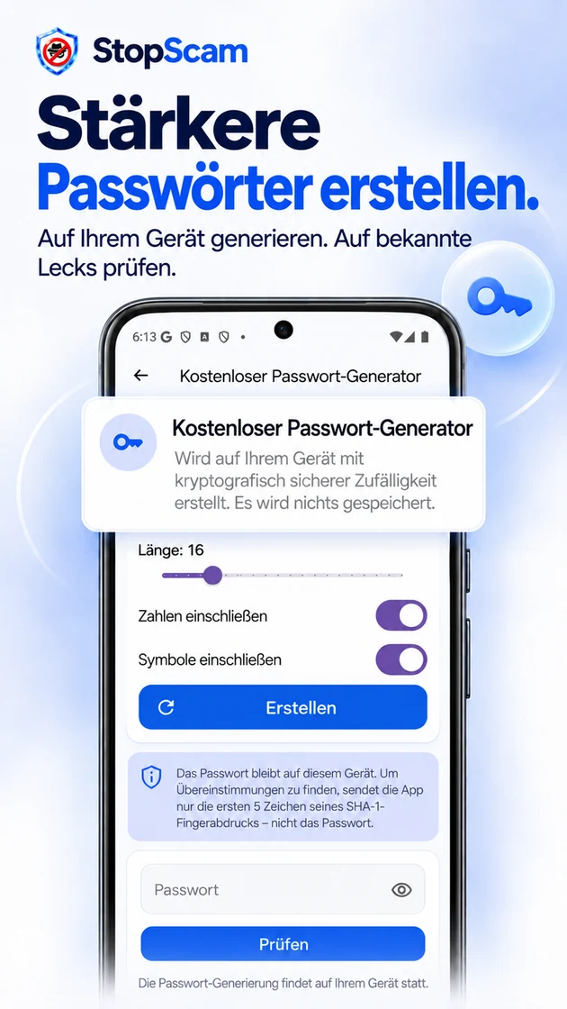 Stärkere Passwörter erstellen