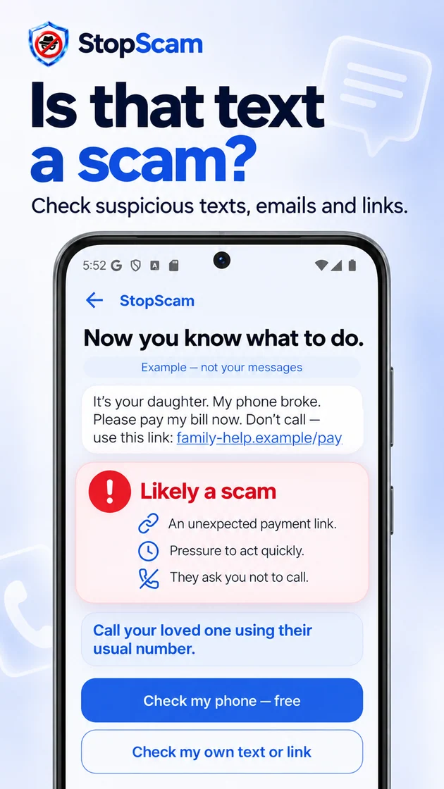 Is that text a scam?