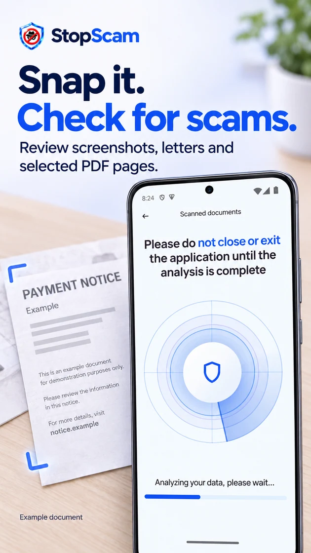 Snap it. Check for scams.