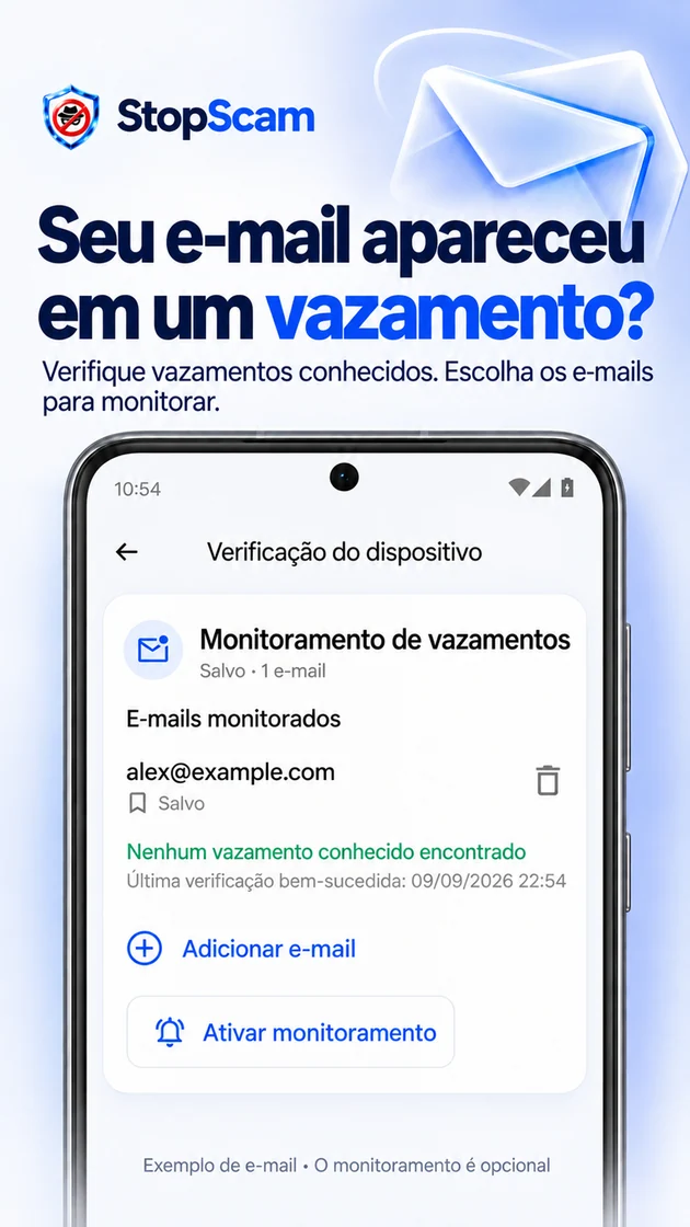 Confira vazamentos do seu e-mail