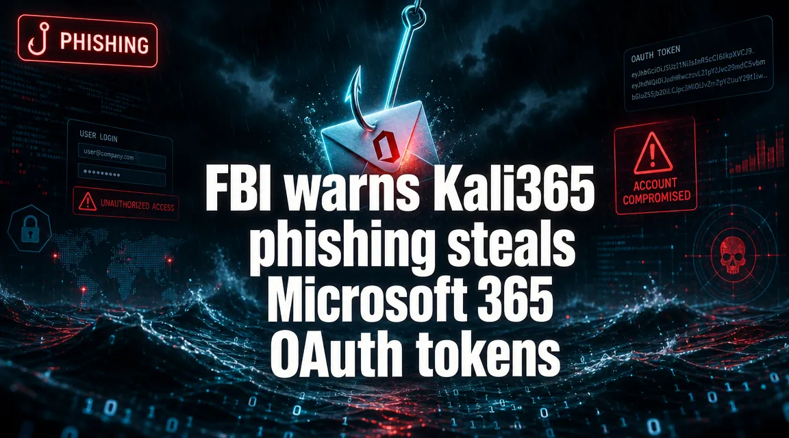 FBI warns Kali365 phishing-as-a-service steals Microsoft 365 OAuth tokens via Telegram