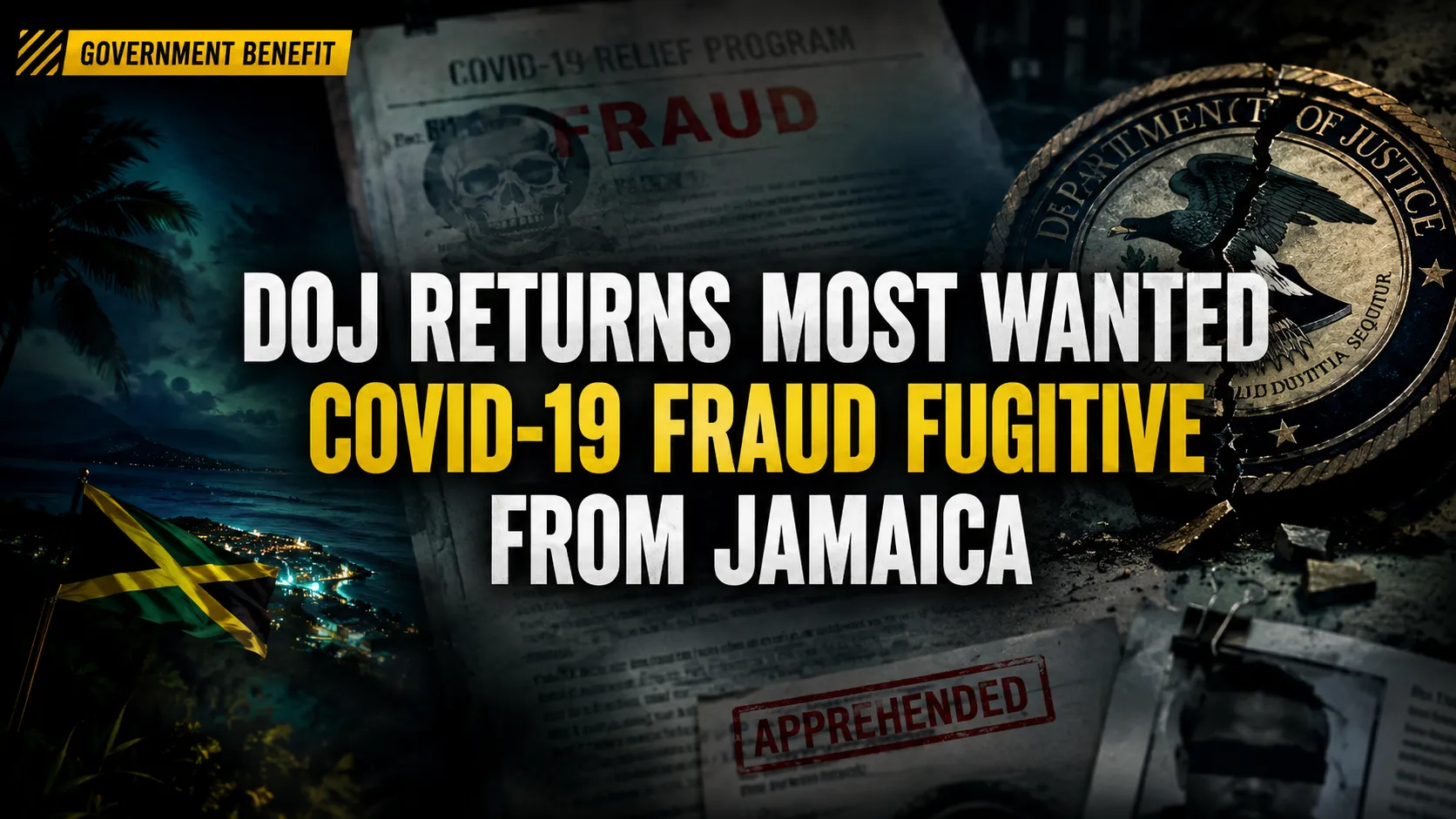 DOJ Returns Most Wanted COVID-19 Fraud Fugitive from Jamaica in $32M Scheme