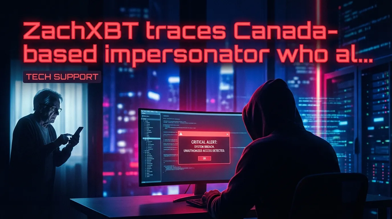 ZachXBT rastreia impostor baseado no Canadá que supostamente roubou US$2 milhões se passando pelo suporte da Coinbase