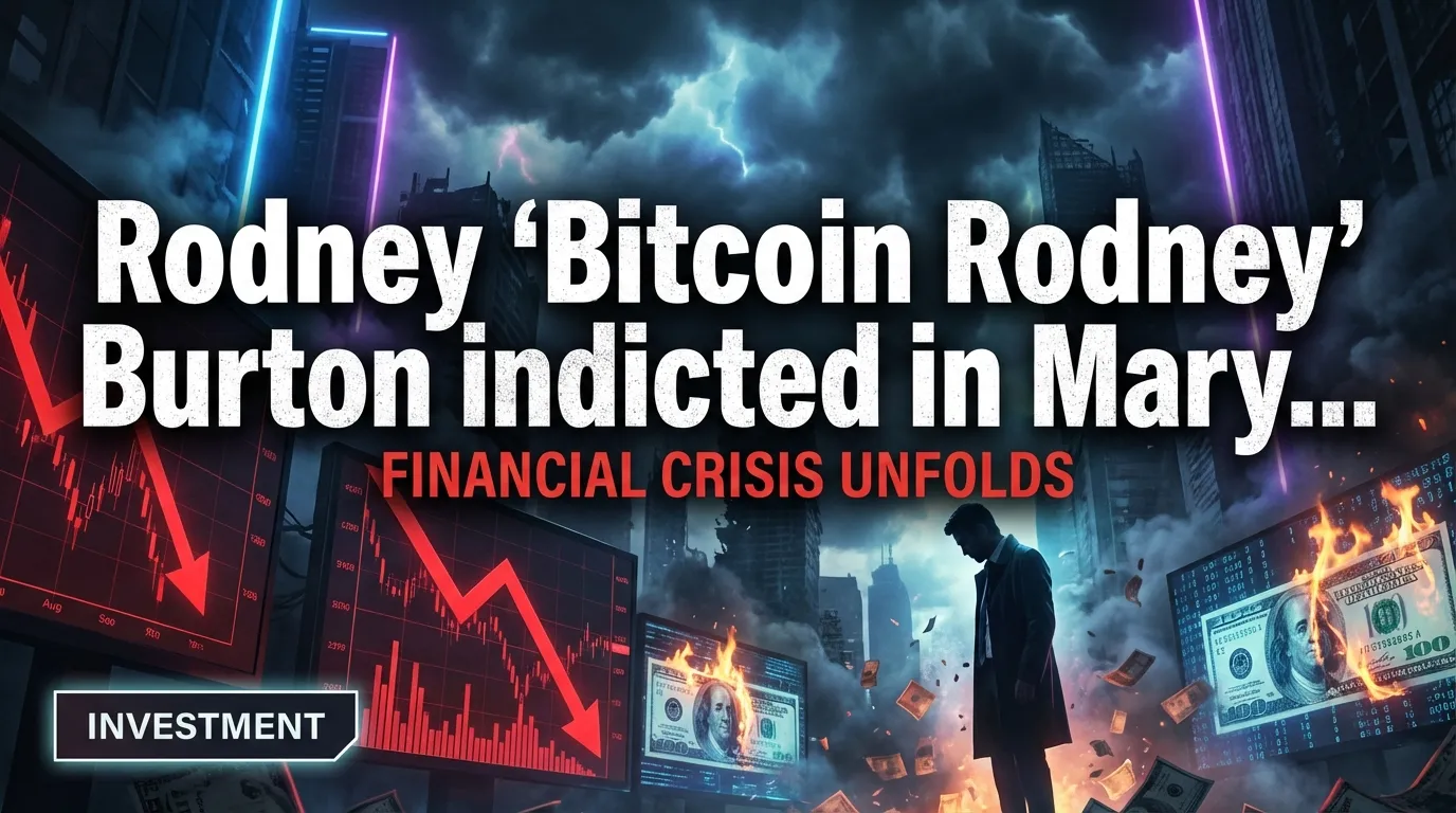 Rodney 'Bitcoin Rodney' Burton indiciado em Maryland por suposto esquema da HyperFund de US$1,8 bilhão