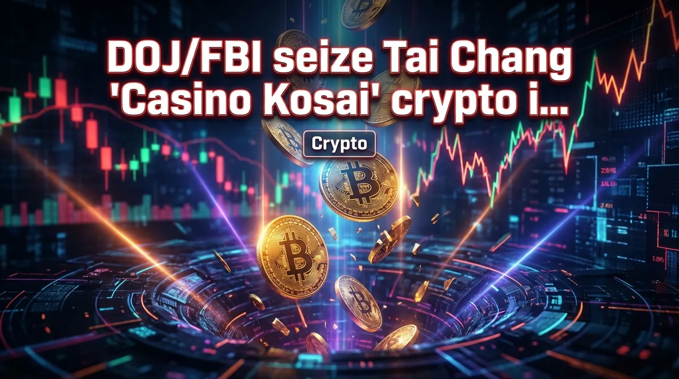 DOJ/FBI saisissent le domaine d'investissement crypto 'Casino Kosai' de Tai Chang lors d'une action de la Scam Center Strike Force