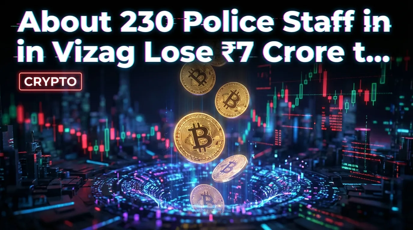 Etwa 230 Polizeimitarbeiter in Vizag verlieren ₹7 Crore an einen Krypto-Investmentbetrug