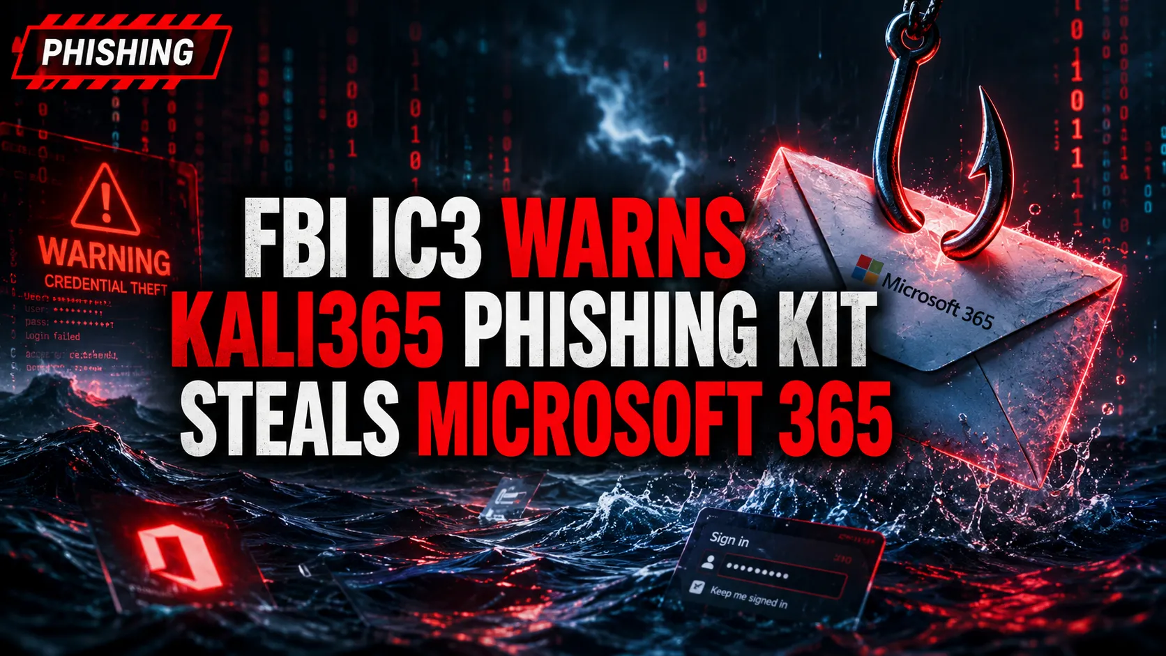 FBI IC3 warns Kali365 phishing kit steals Microsoft 365 OAuth tokens