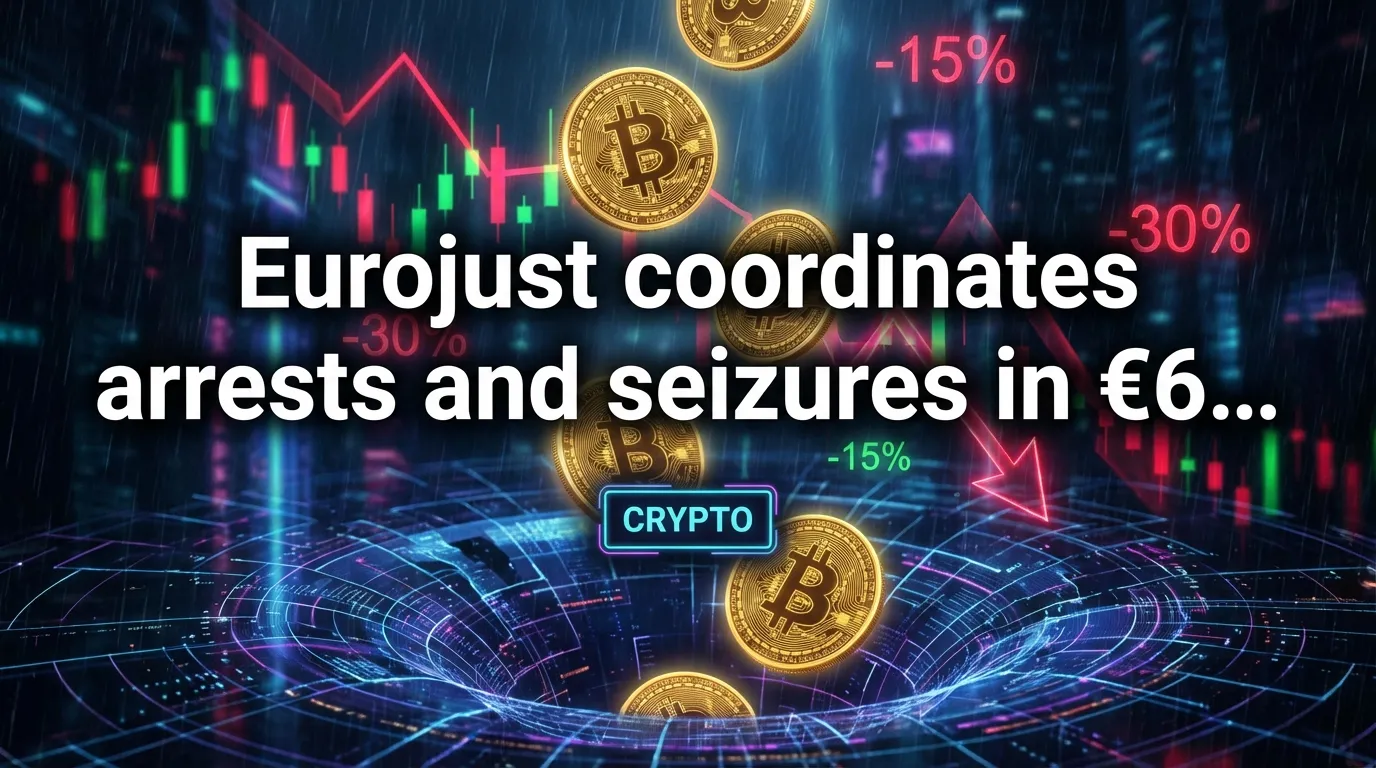 Евроюст координирует аресты и изъятия в сети фальшивых криптоинвестиционных схем на €600M