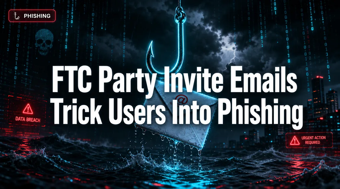 FTC: “Party invite” emails/phishing pages trick users into entering email and password