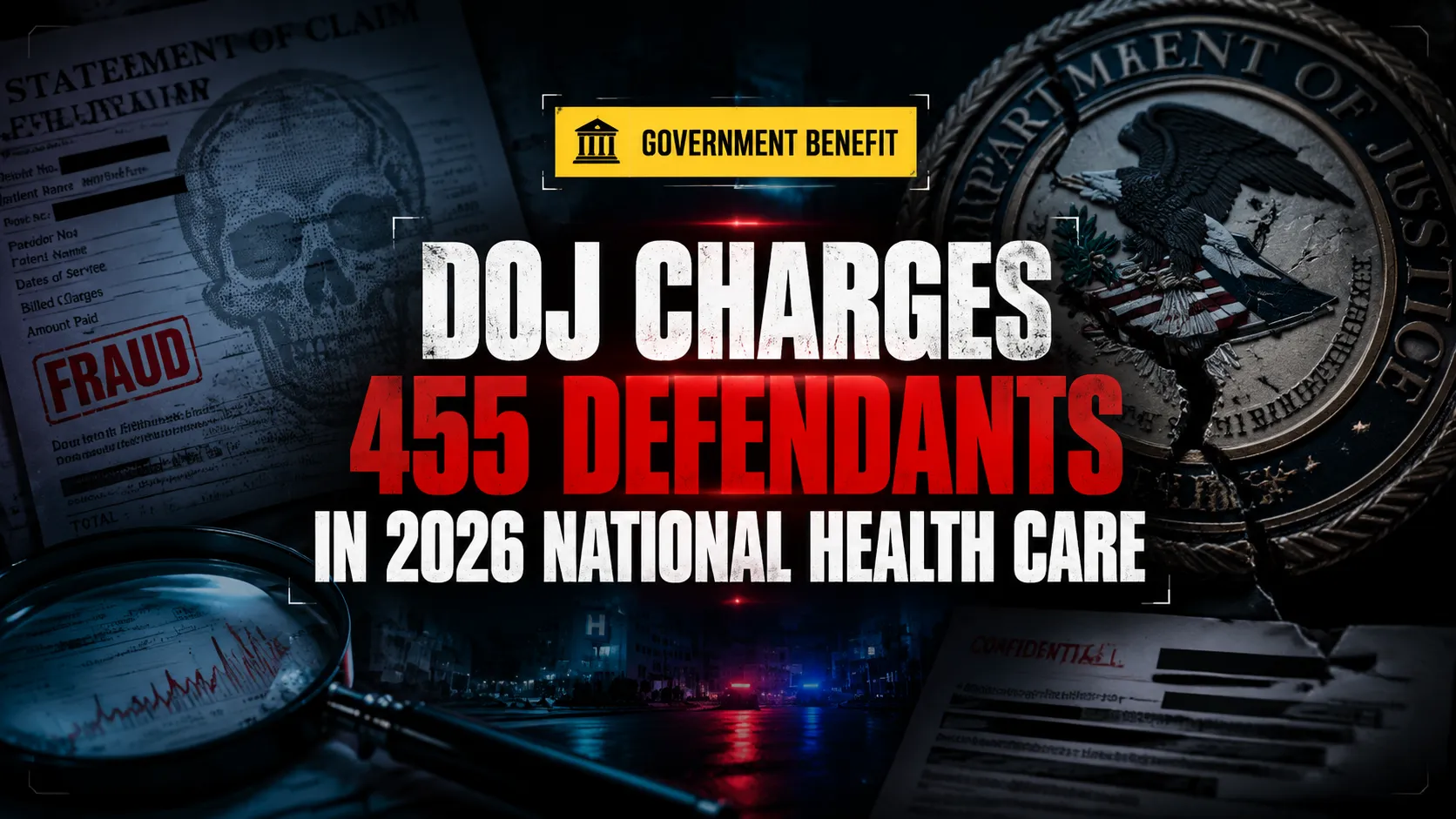 DOJ charges 455 defendants in 2026 National Health Care Fraud Takedown over $6.5B+ claims