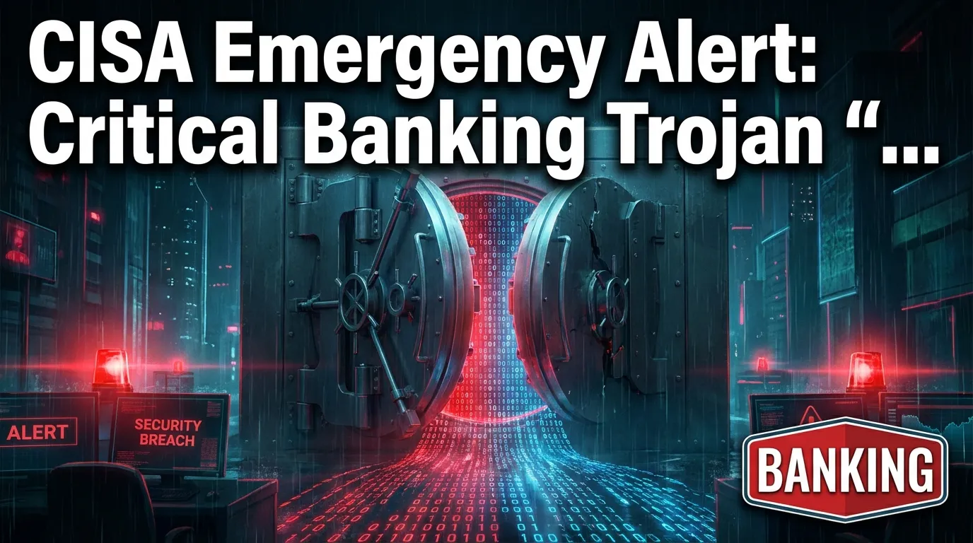 Alerte d'urgence CISA : cheval de Troie bancaire critique "Goldfish" visant les banques américaines - 26 janvier 2026