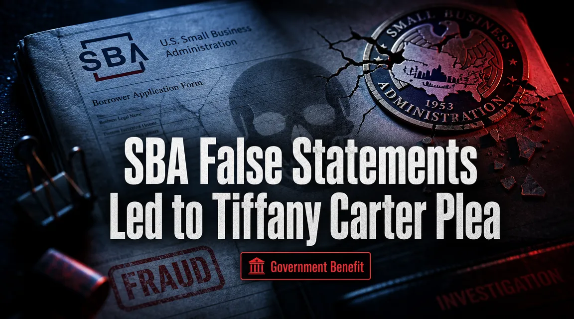 SBA False Statements Led to Tiffany Carter Plea: PPP and EIDL Relief Fraud in Louisiana