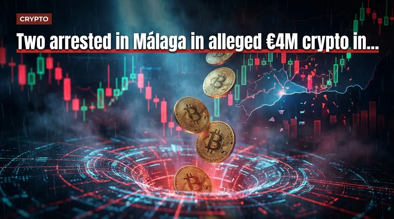 Two arrested in Málaga in alleged €4M crypto investment fraud; 27 accounts frozen