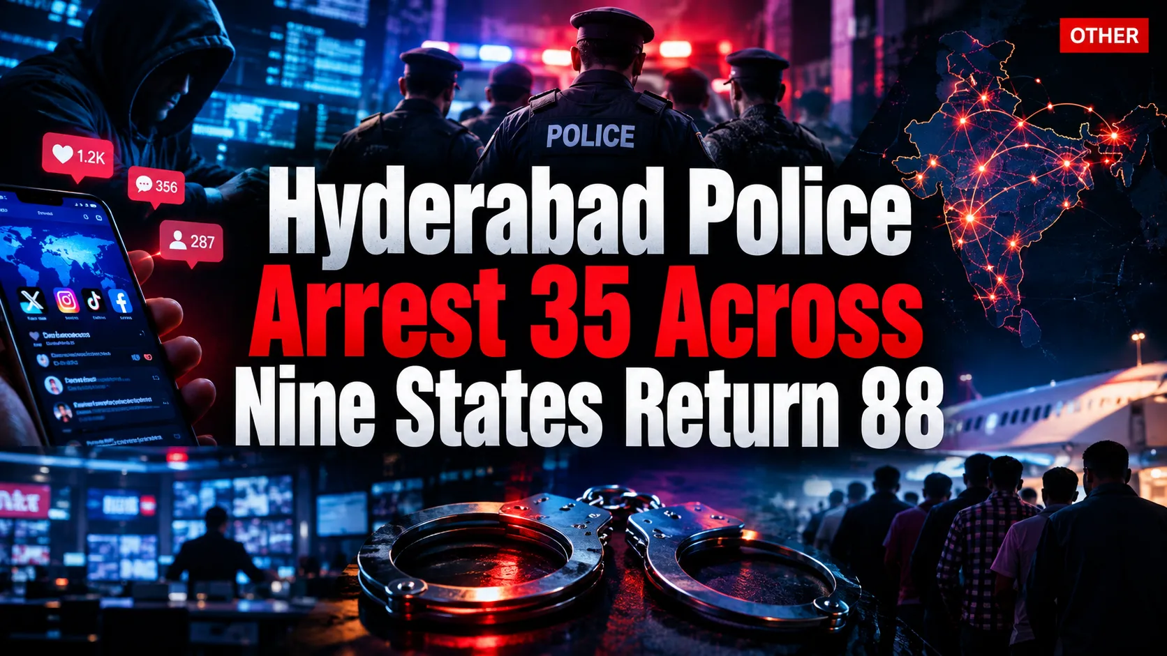 Hyderabad Police Arrest 35 Across Nine States, Return ₹88.48 Lakh to Cybercrime Victims
