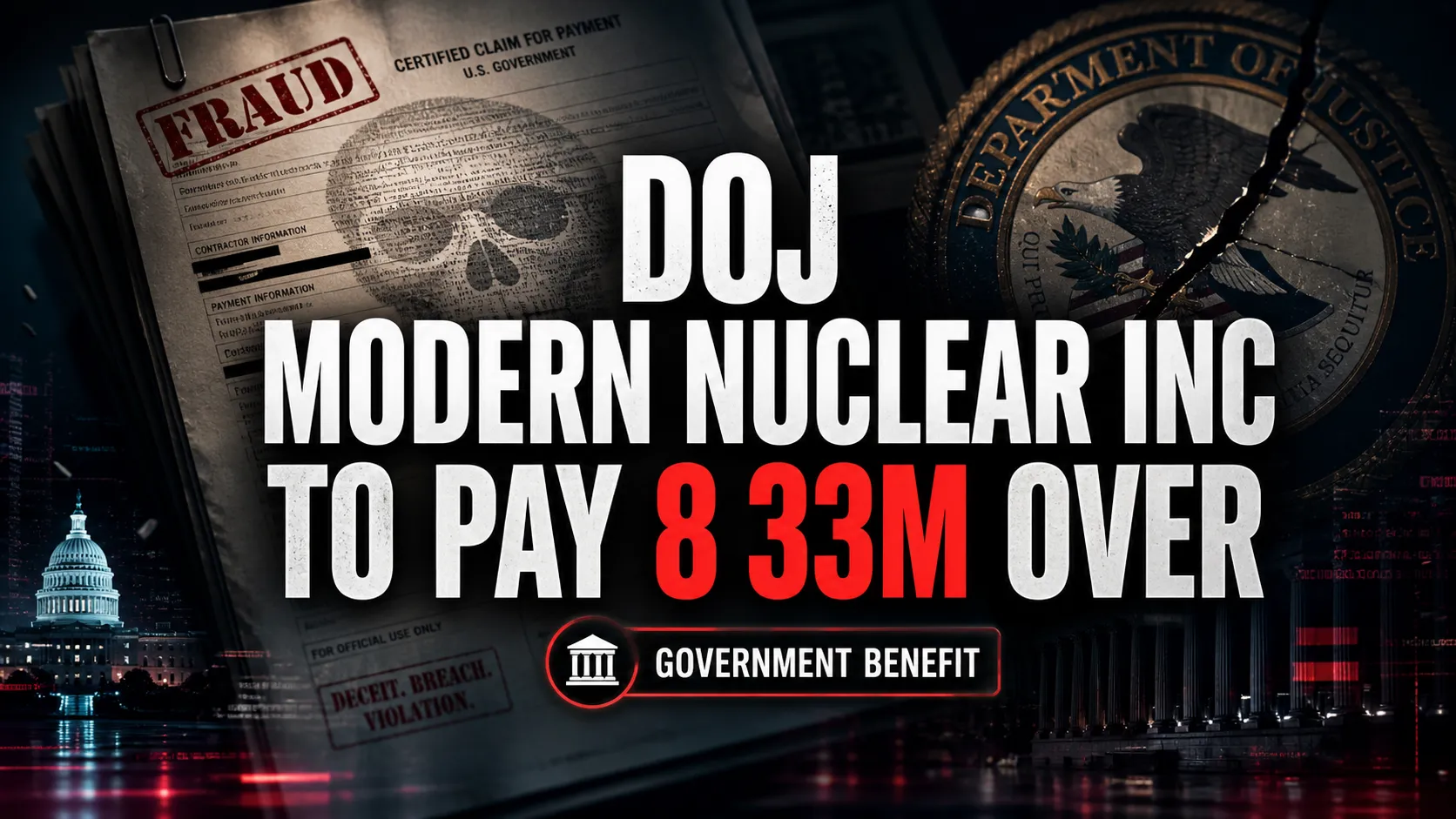 DOJ: Modern Nuclear Inc. to pay $8.33M over alleged kickbacks for PET scan referrals under FCA