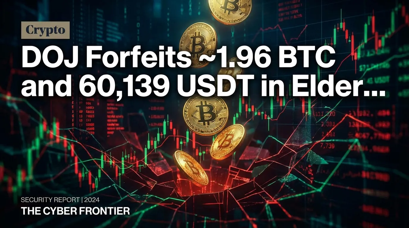 DOJ конфискует ~1,96 BTC и 60 139 USDT в деле криптомошенничества «Emergency», нацеленного на пожилых людей в Луизиане