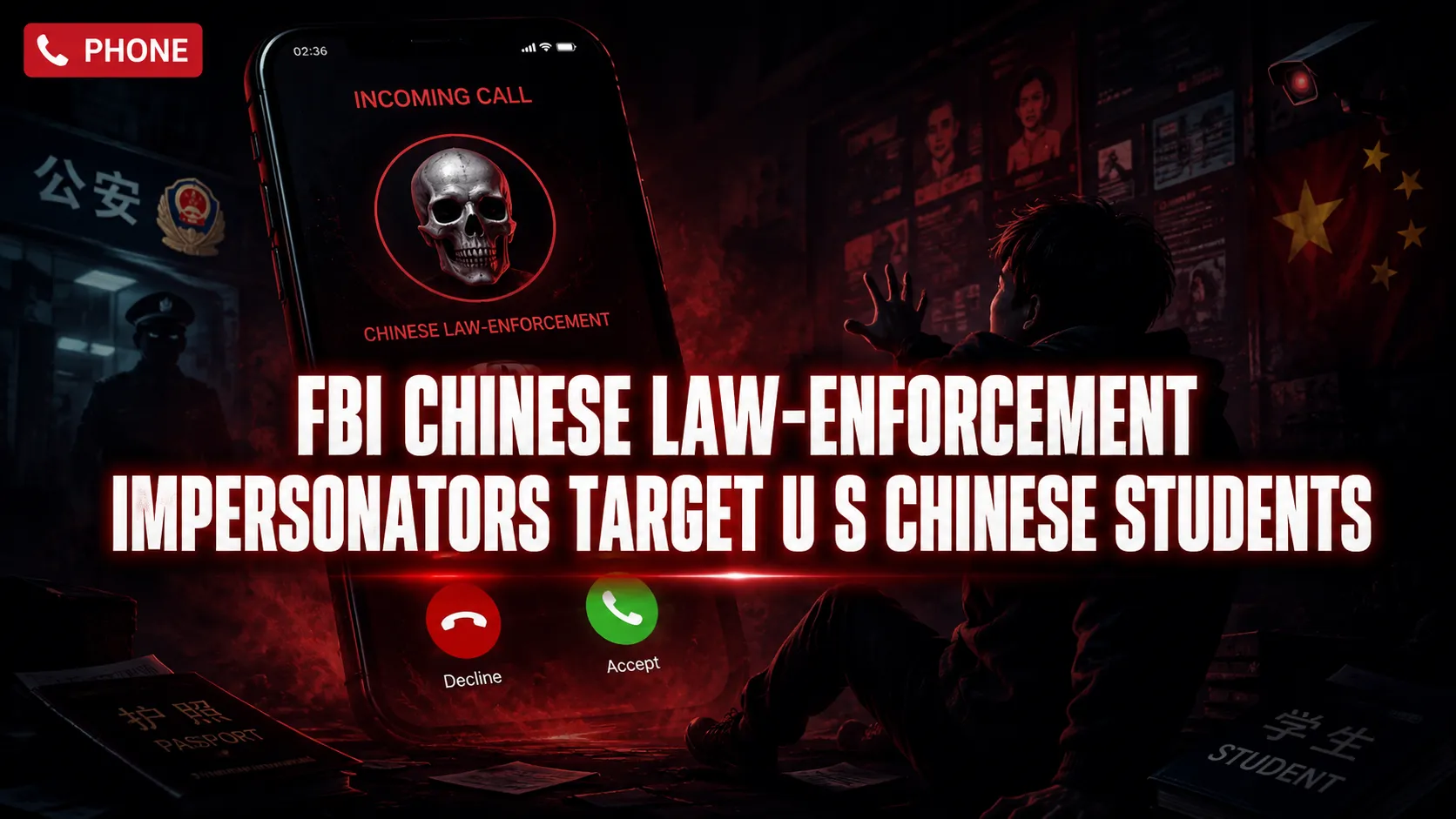 FBI: Chinese law-enforcement impersonators target U.S. Chinese students and community in financial fraud