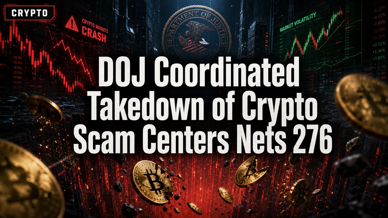 DOJ: Coordinated Takedown of Crypto Scam Centers Nets 276+ Arrests
