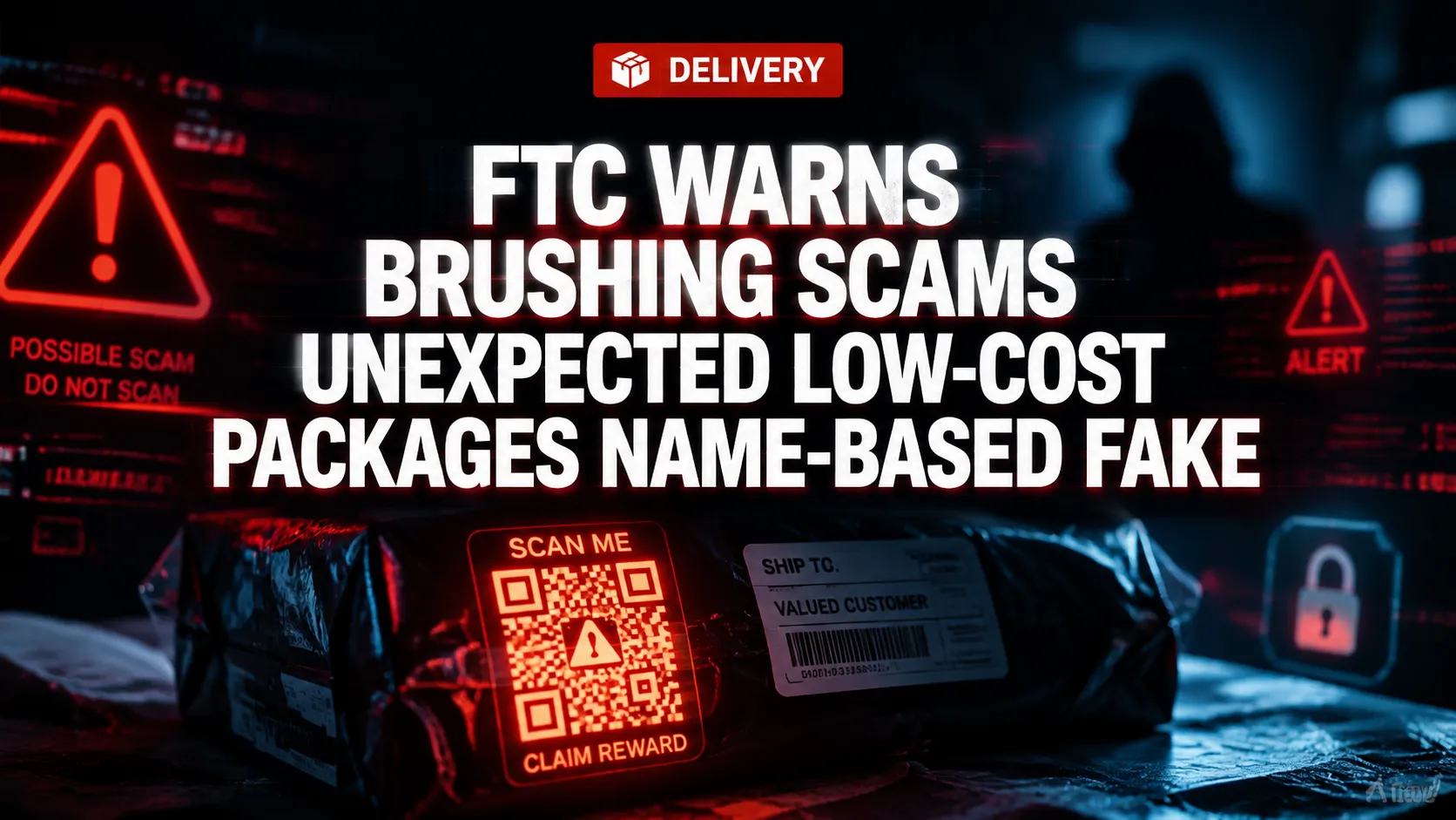 FTC warns brushing scams: unexpected low-cost packages, name-based fake reviews, QR return phishing