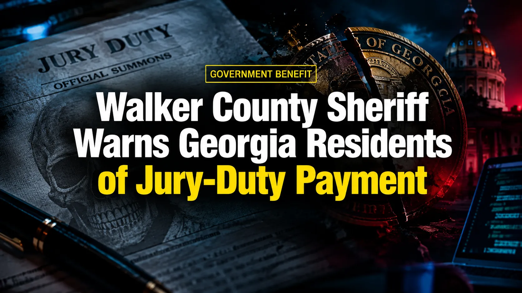 Walker County Sheriff Warns Georgia Residents of Jury-Duty Payment Scam