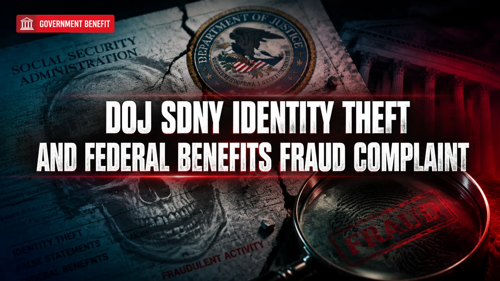 DOJ SDNY: Identity Theft and Federal Benefits Fraud Complaint Alleges Passport Fraud and Healthcare Fraud Links