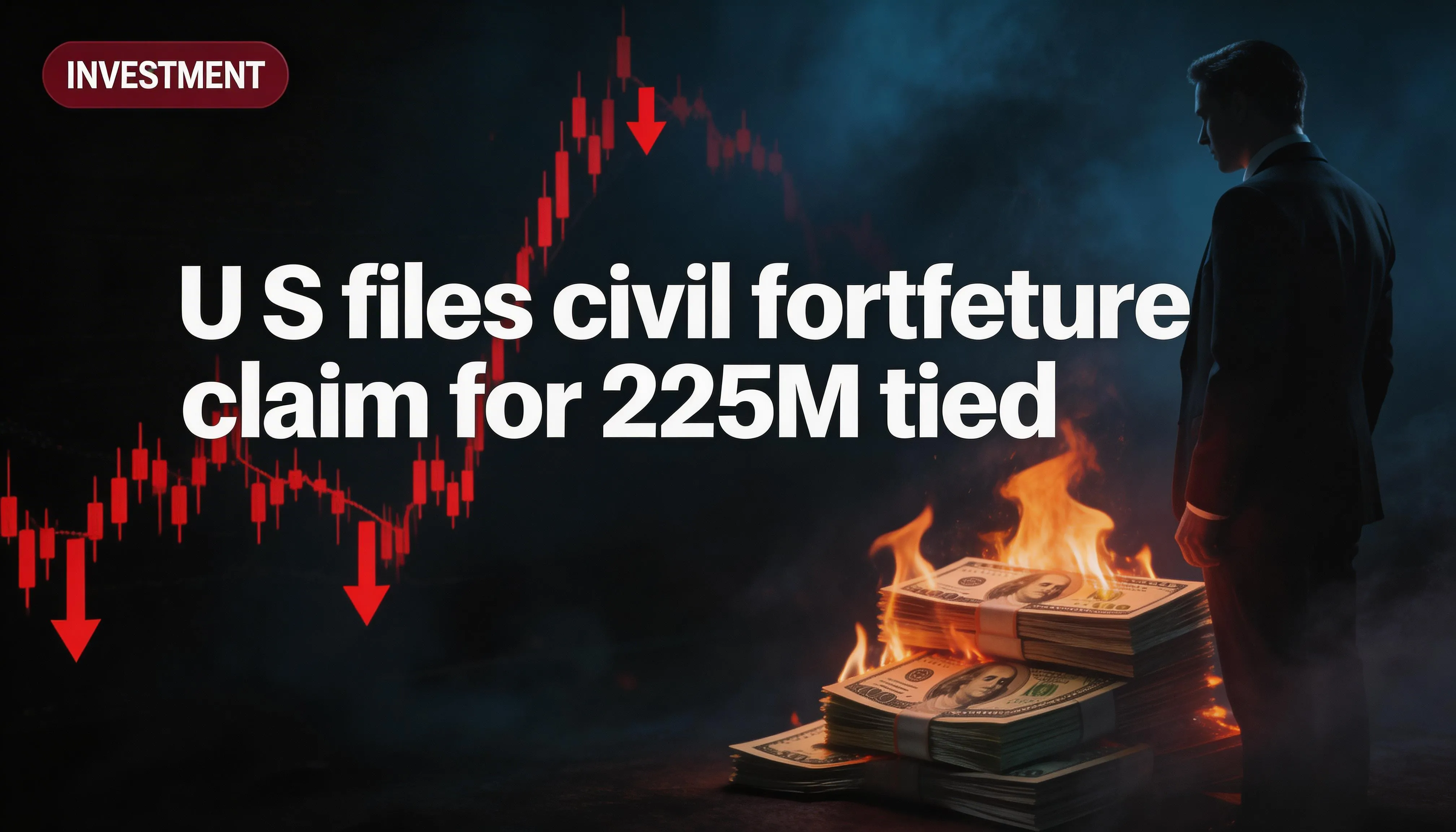 U.S. files civil forfeiture claim for $225M tied to alleged cryptocurrency investment fraud and laundering