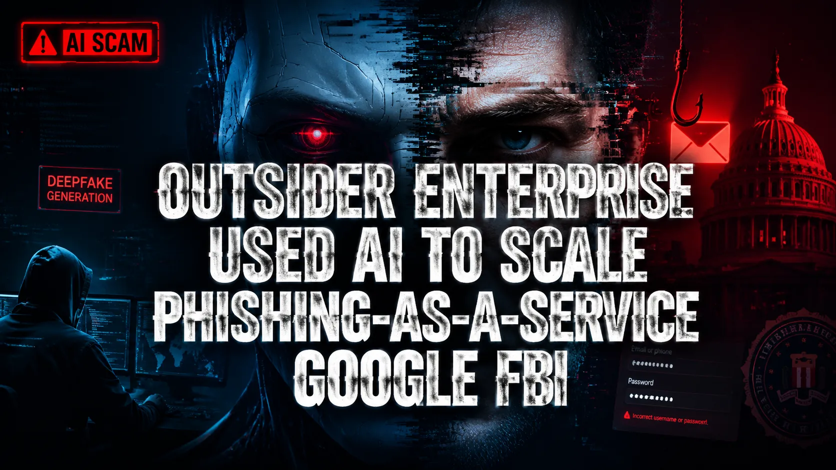 Outsider Enterprise Used AI to Scale Phishing-as-a-Service: Google/FBI Coordination Details