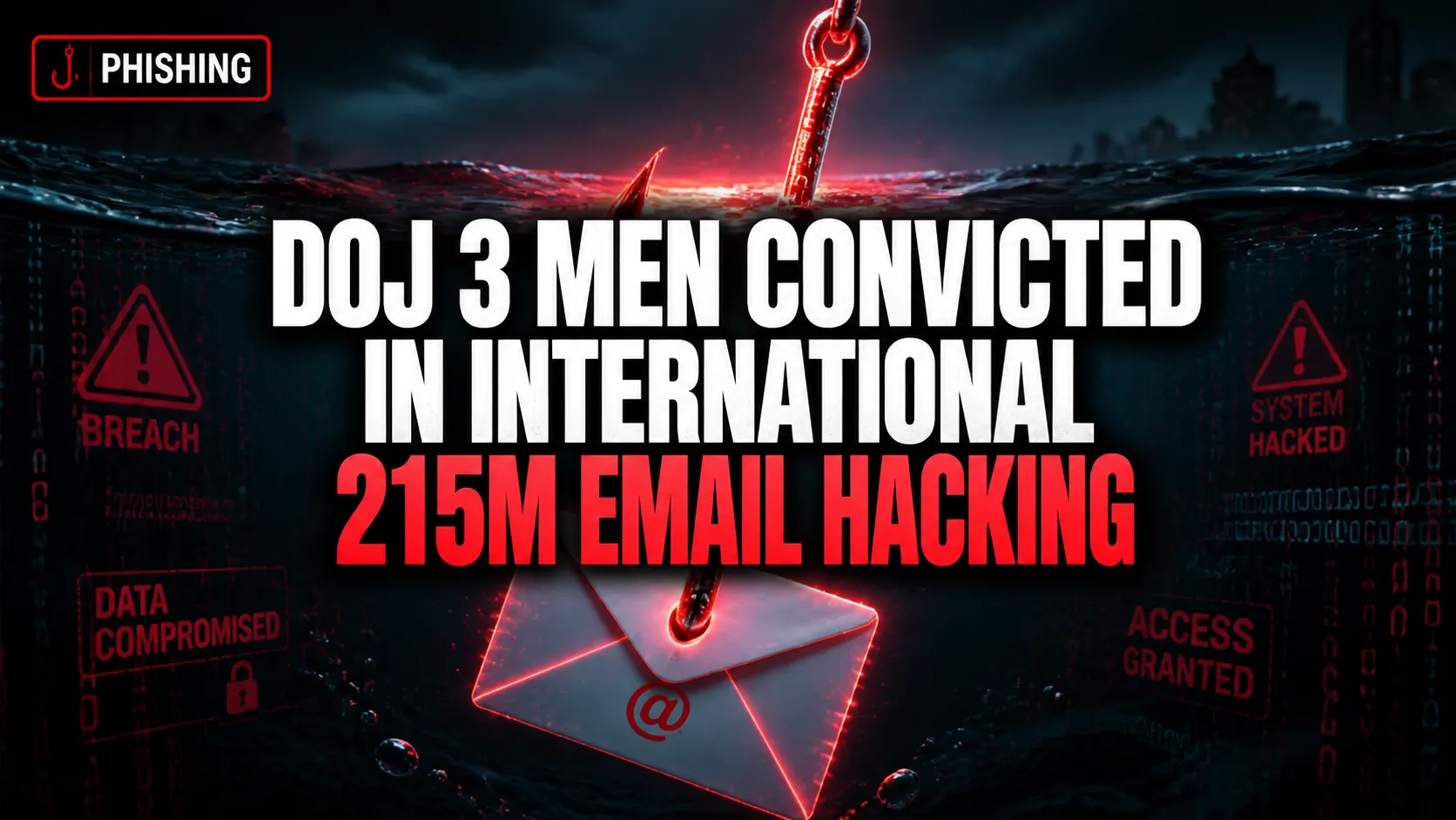 DOJ: 3 Men Convicted in International $215M Email Hacking Scam Targeting 1,000+ Victims