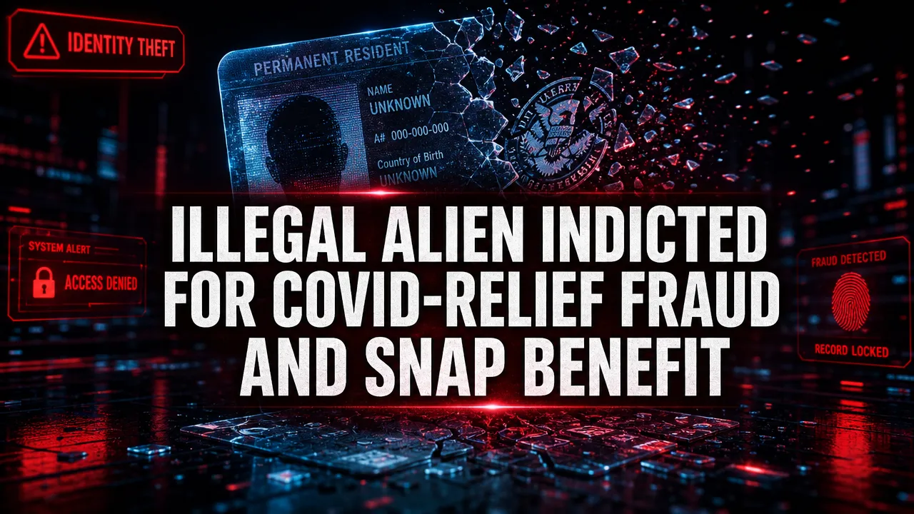 Illegal Alien Indicted for COVID-Relief Fraud and SNAP Benefit Fraud Using Stolen Identity