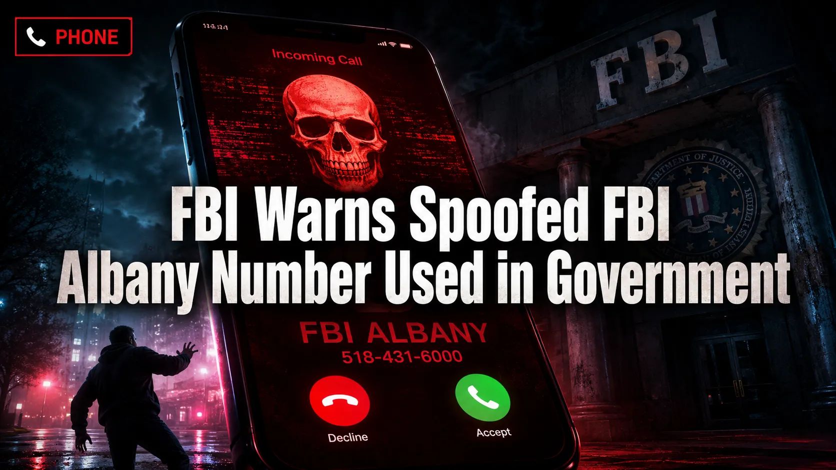 FBI Warns: Spoofed FBI Albany Number Used in Government Impersonation Phone Scam
