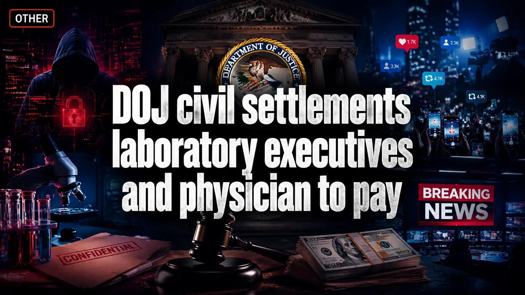 DOJ civil settlements: laboratory executives and physician to pay $2M+ over alleged illegal doctor kickbacks