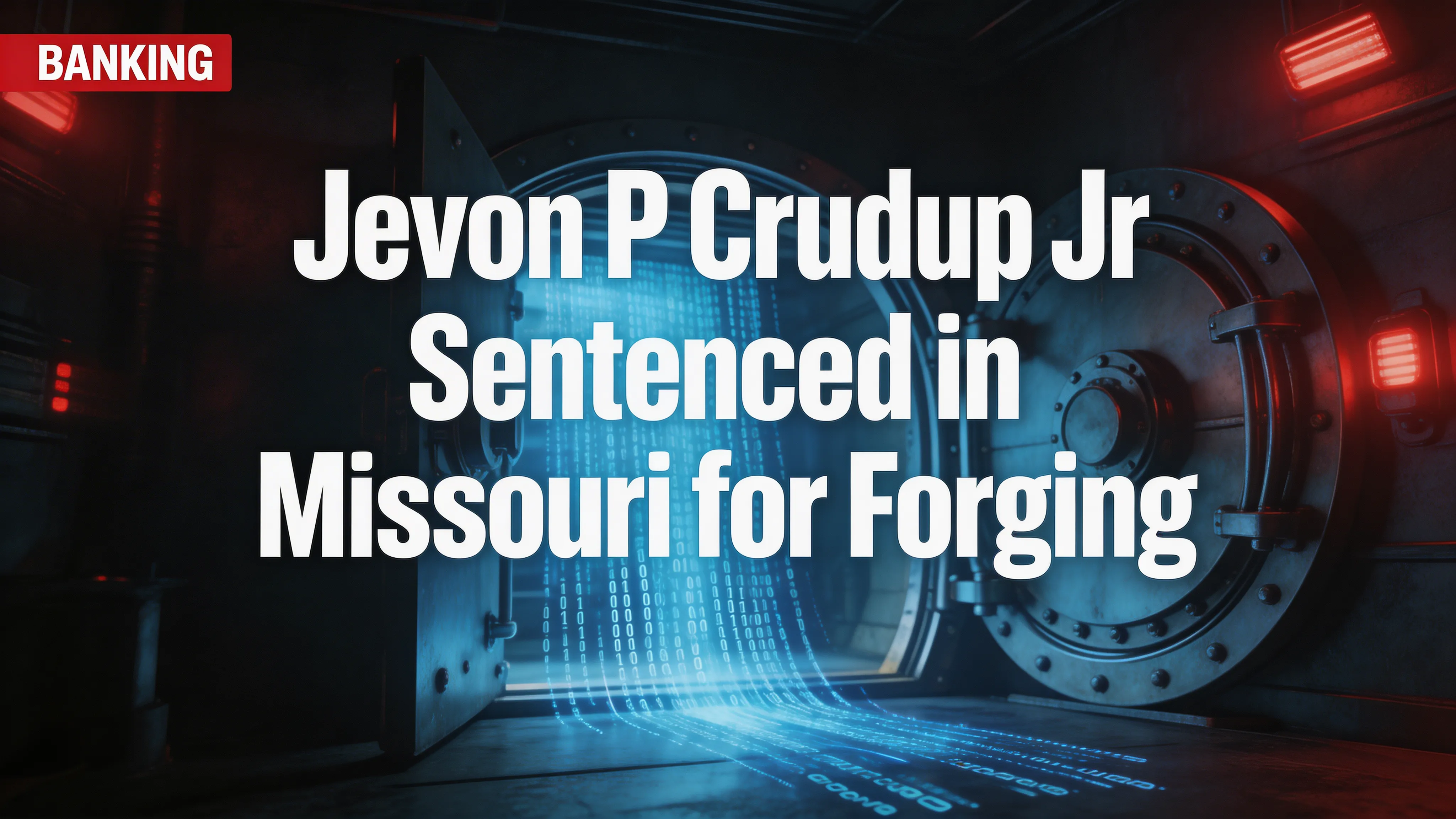 Jevon P. Crudup Jr. Sentenced in Missouri for Forging U.S. Treasury Checks, $160K Loss