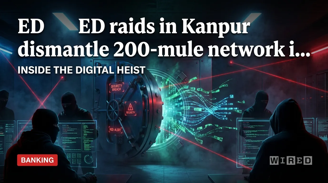 Рейды ED в Канпуре разоблачили сеть из 200 мулов в цифровом вымогательстве на ₹7 crore, связанном с делом SP Освал