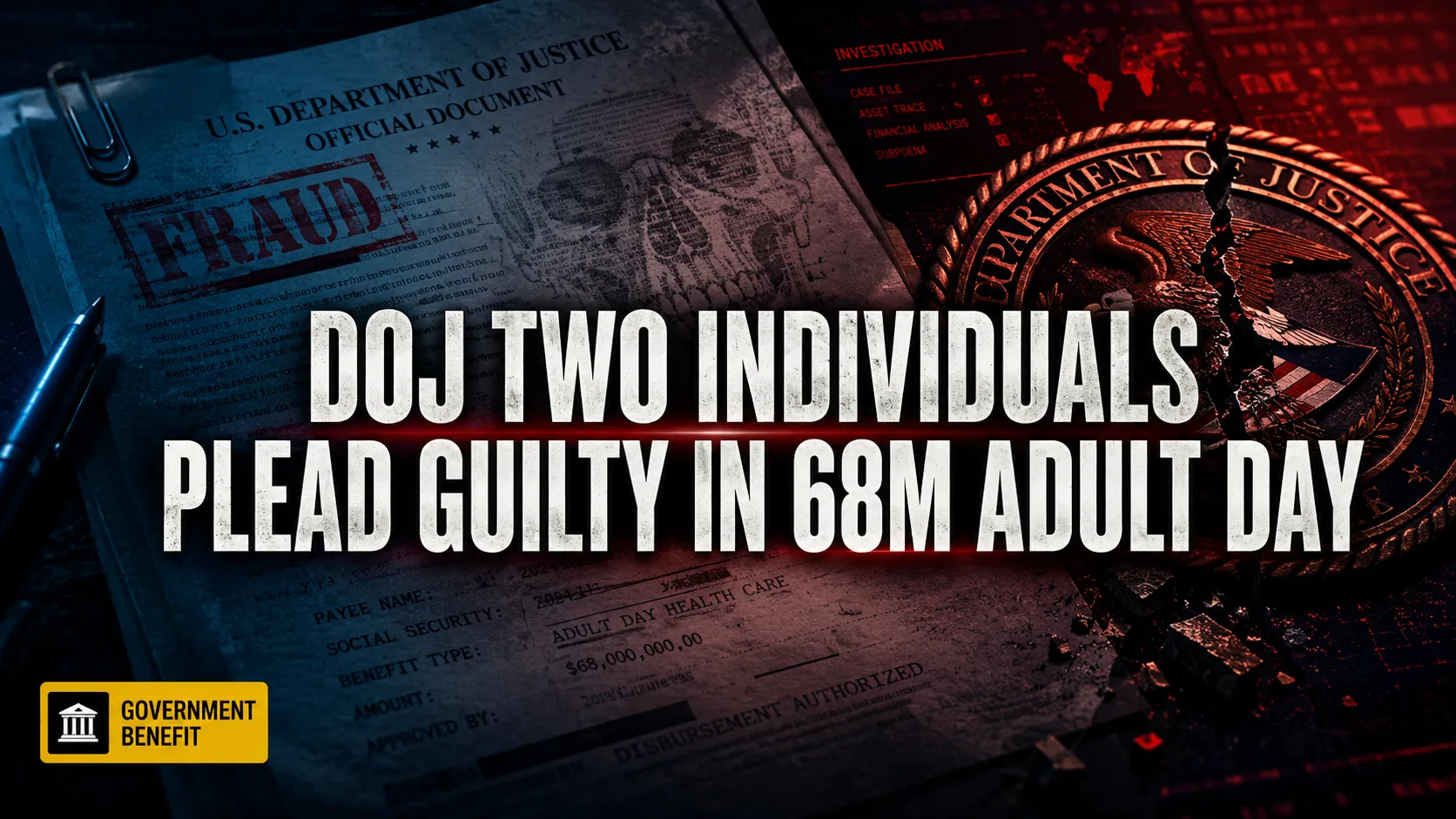 DOJ: Two Individuals Plead Guilty in $68M Adult Day Care Fraud Scheme