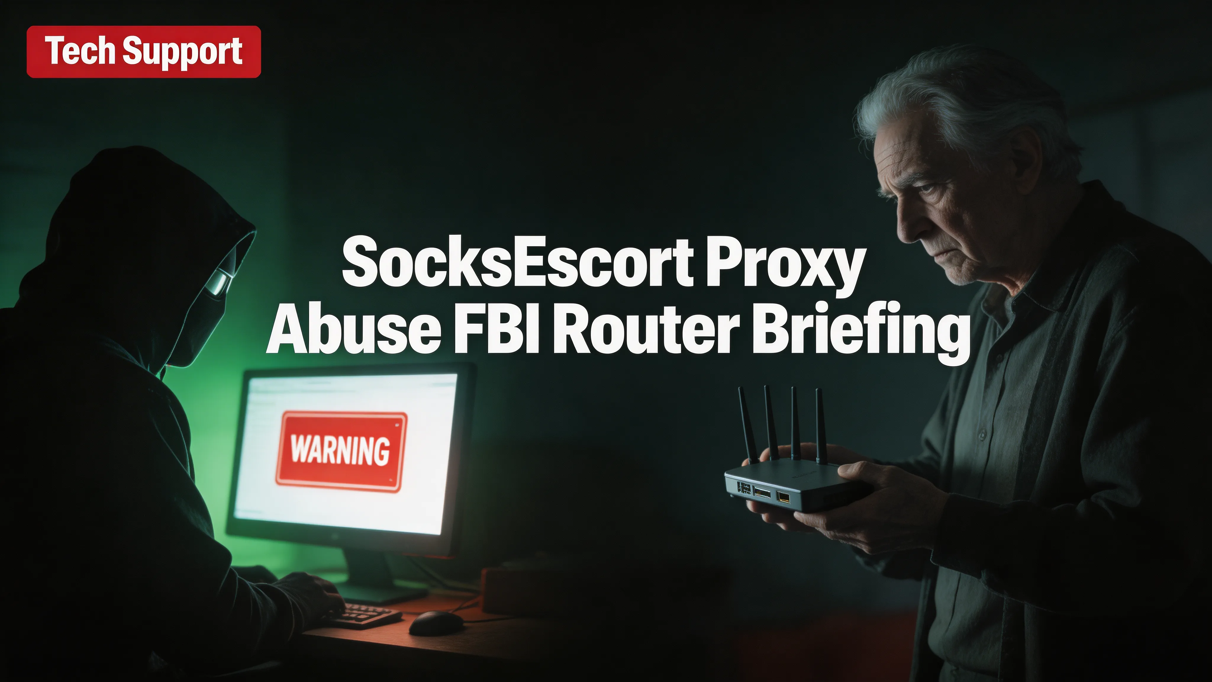 SocksEscort residential proxy abuse: FBI AVrecon briefing highlights router compromise risk