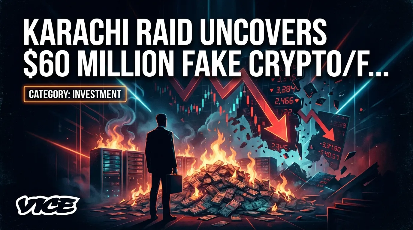 Рейд в Карачи выявил мошенническую инвестиционную операцию в криптовалюте/форексе на $60 млн; арестованы 34 человека