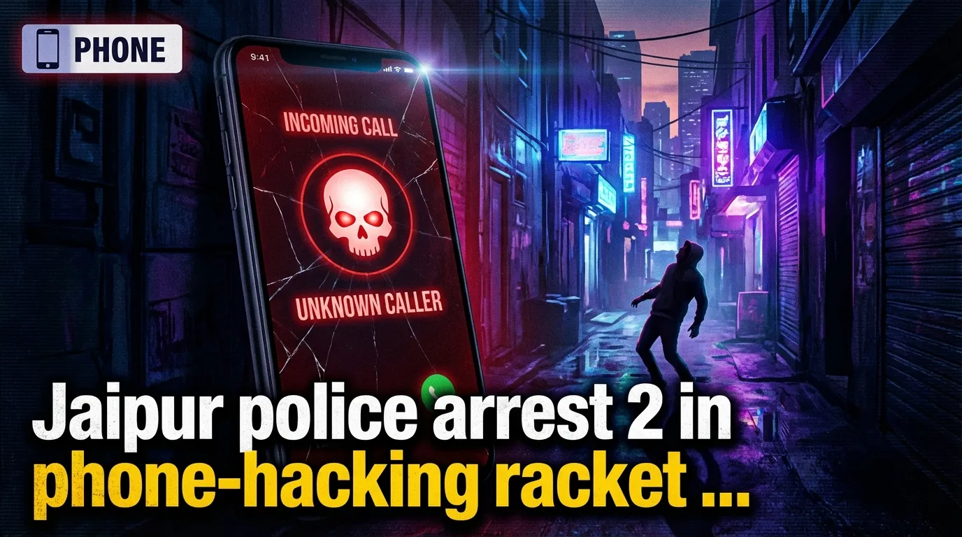 Jaipur-Polizei verhaftet 2 in Telefon‑Hackring, stiehlt Karten‑Zugangsdaten, nutzt Krypto‑Geldwäsche
