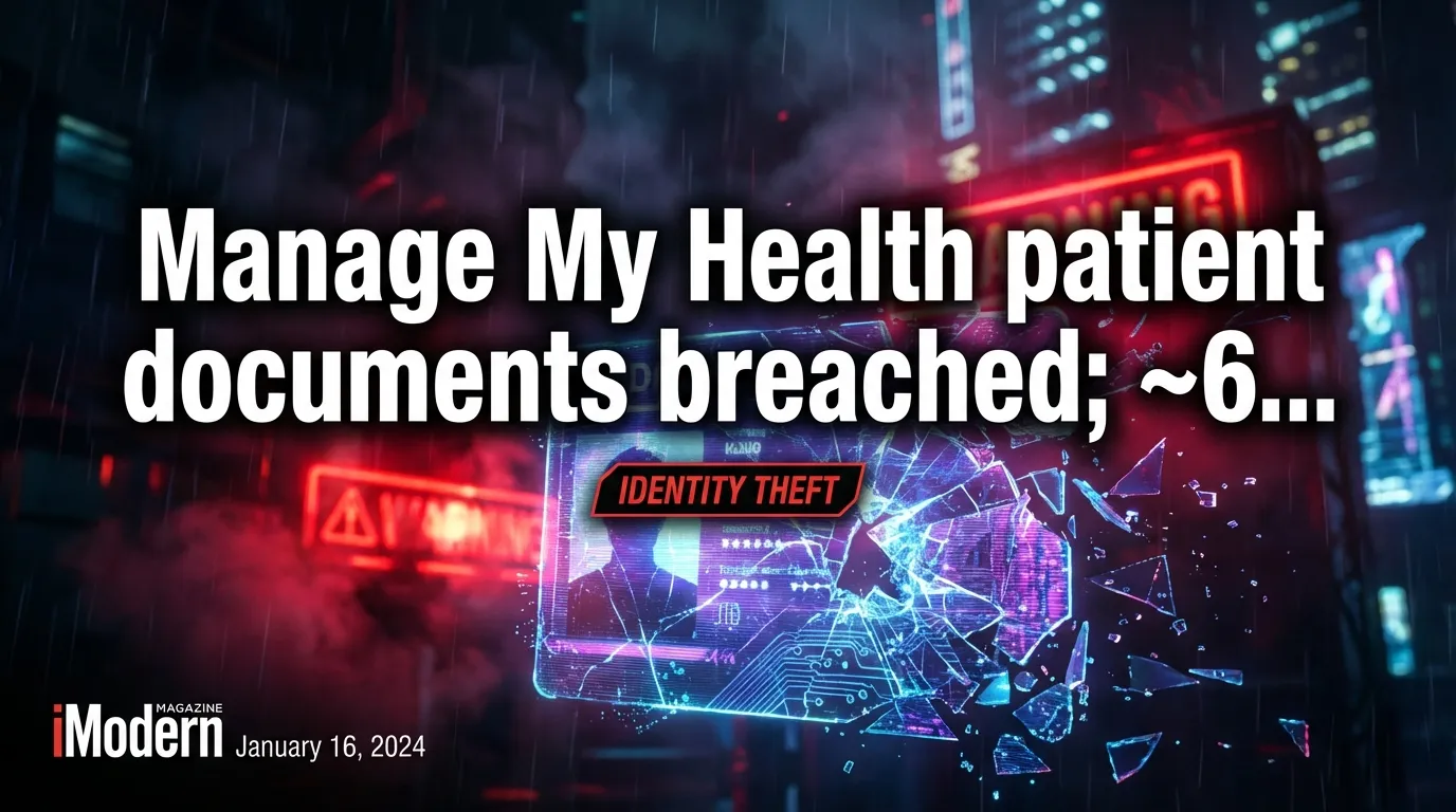 Manage My Health : documents des patients compromis ; ~6–7 % des 1,8 M d'utilisateurs affectés