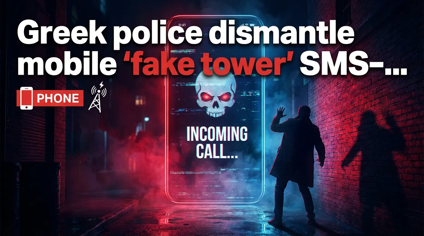 Полиция Греции нейтрализовала мобильный SMS‑бластер — «фейковую вышку», использовавшуюся для рассылки фишинга по Афинам