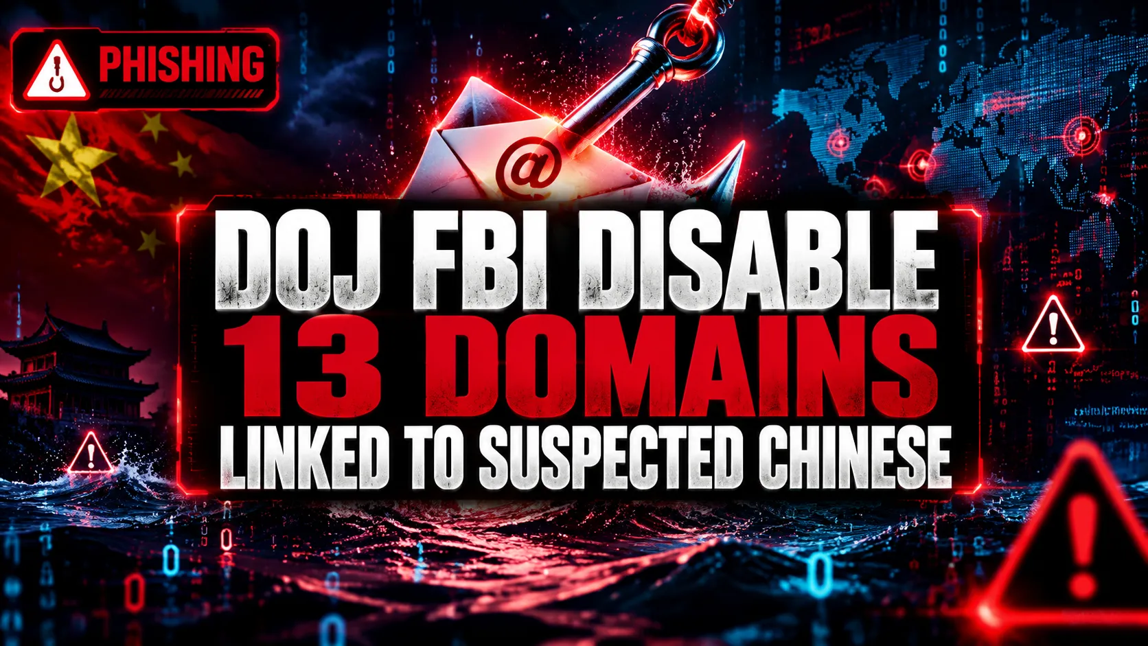 DOJ/FBI Disable 13 Domains Linked to Suspected Chinese Agents Targeting U.S. Security Clearance Holders