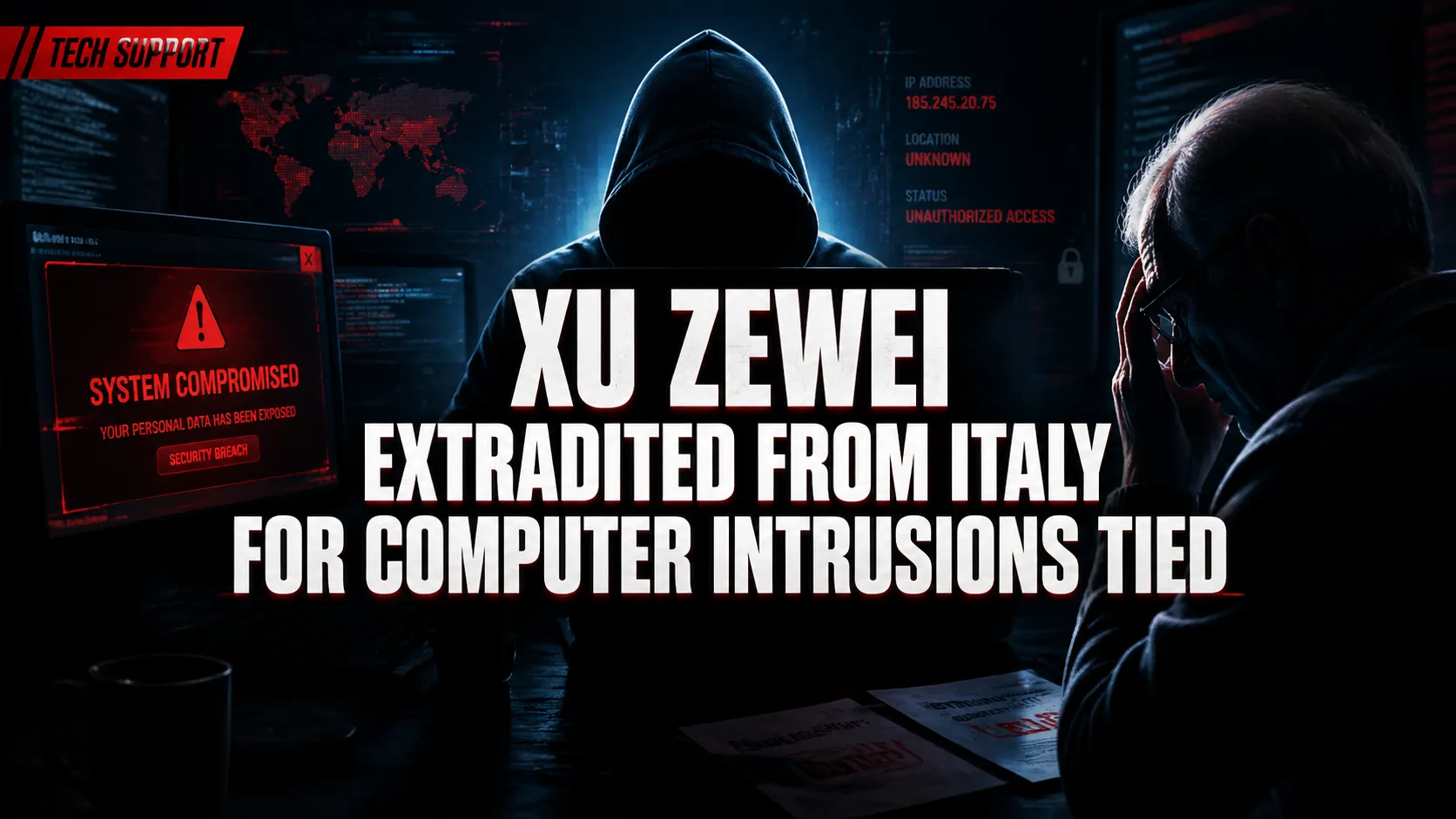 Xu Zewei extradited from Italy for computer intrusions tied to wire fraud and identity theft (DOJ)