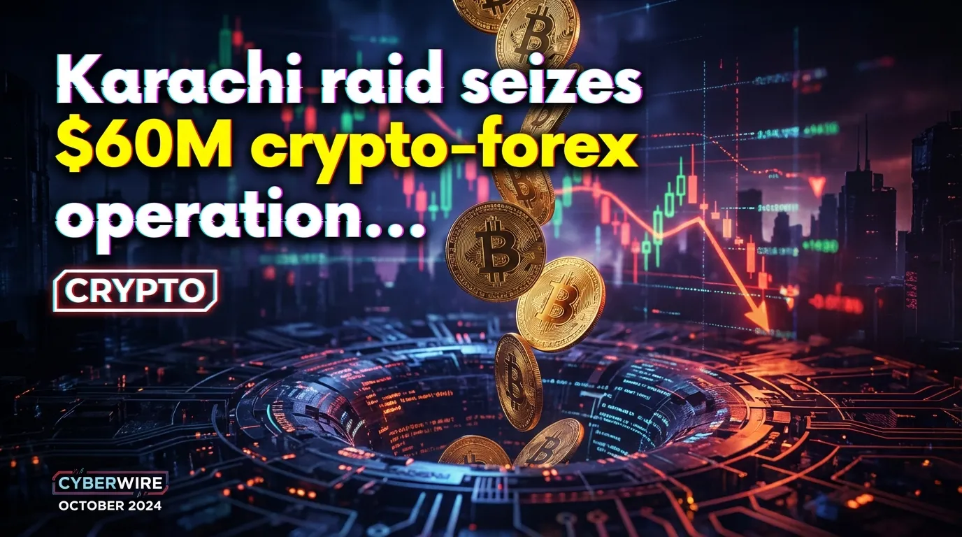 Рейд в Карачи изымает крипто‑форекс‑операцию на $60 млн; 34 задержаны в Defence Housing Authority