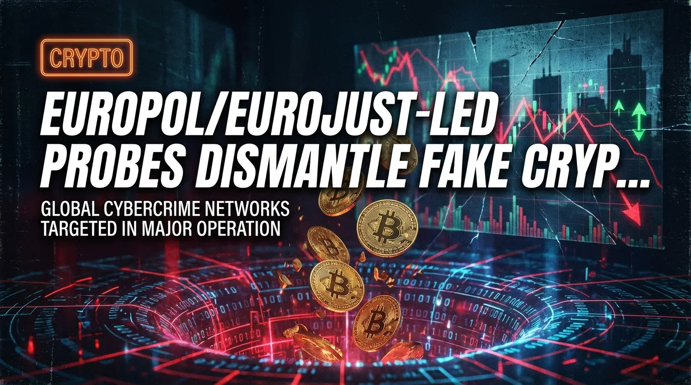 Investigações lideradas pela Europol/Eurojust desmantelam plataformas de criptomoedas falsas, apreendem centenas de milhões de euros