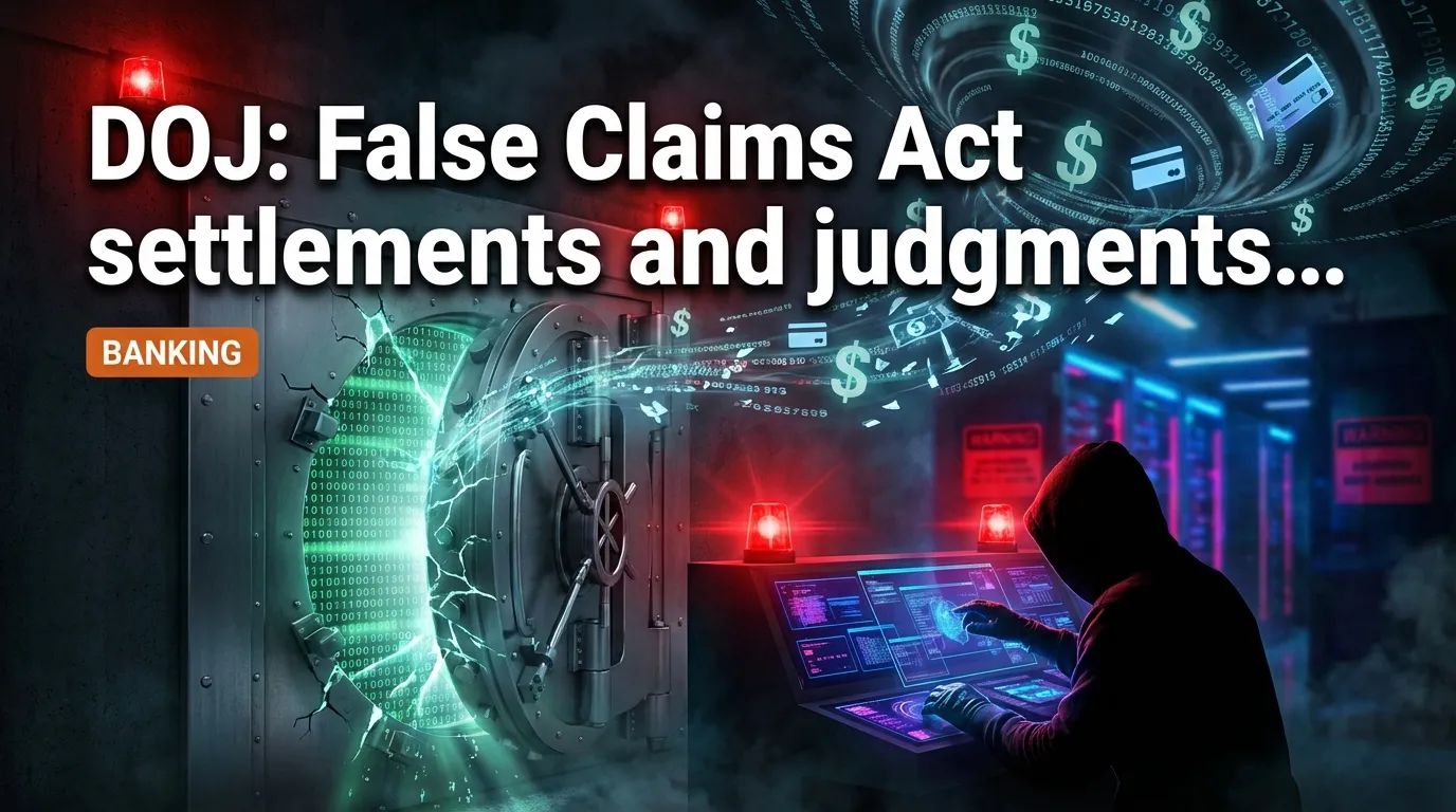 DOJ: les règlements et jugements au titre du False Claims Act dépassent 6,8 milliards de dollars pour l'exercice 2025, un niveau record