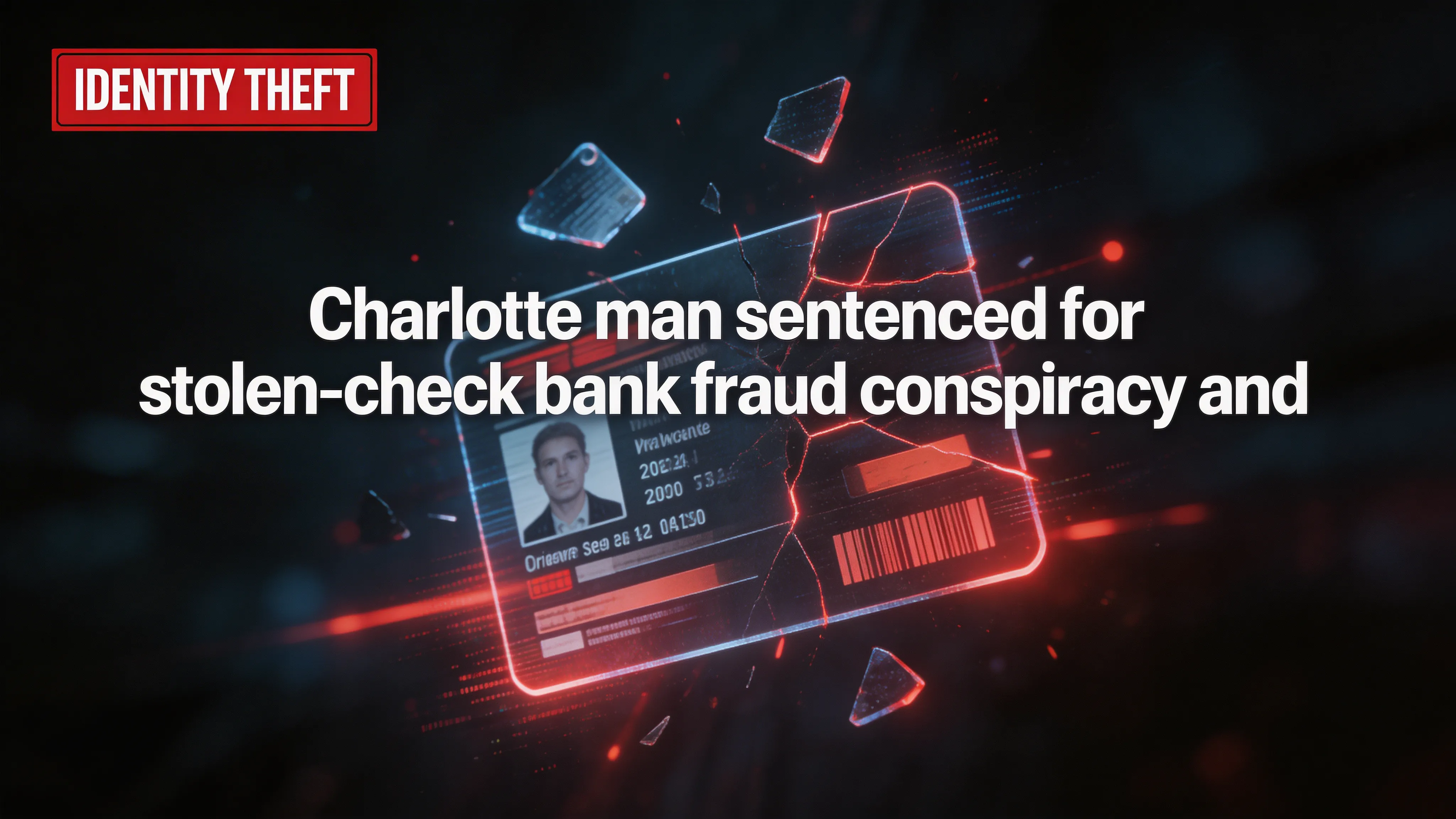 Charlotte man sentenced for stolen-check bank fraud conspiracy and aggravated identity theft