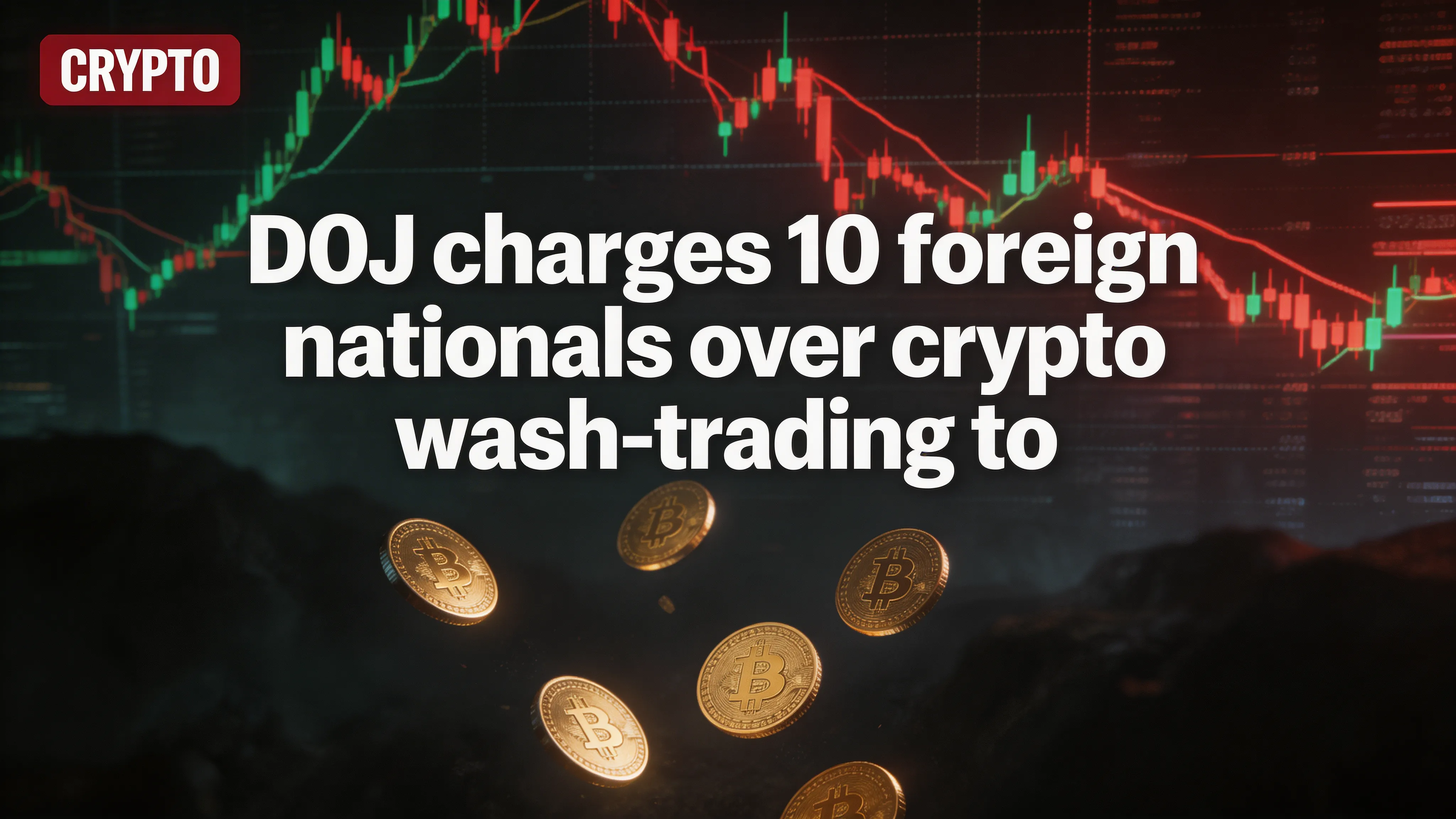 DOJ charges 10 foreign nationals over crypto wash-trading to inflate prices