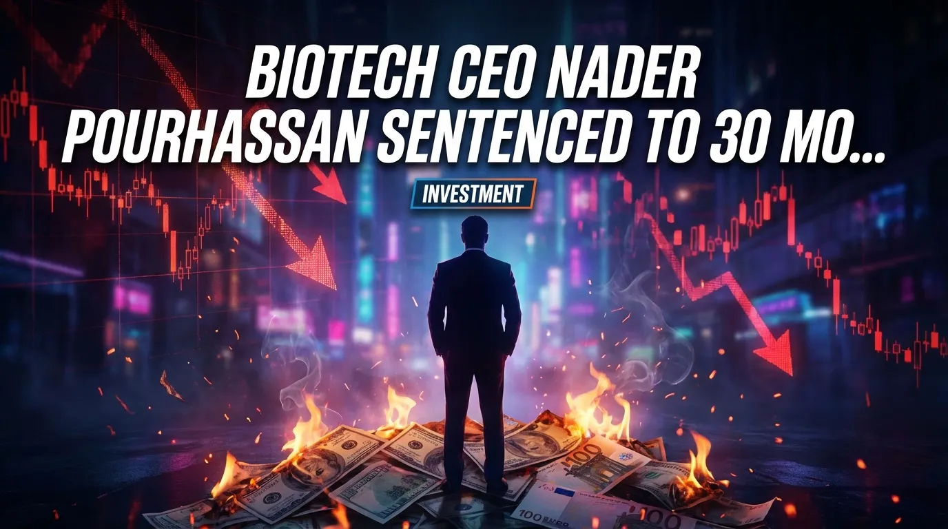 Генеральный директор биотехнологической компании Надер Пурхассан приговорён к 30 месяцам за мошенничество с ценными бумагами, мошенничество с использованием электронных коммуникаций и инсайдерскую торговлю